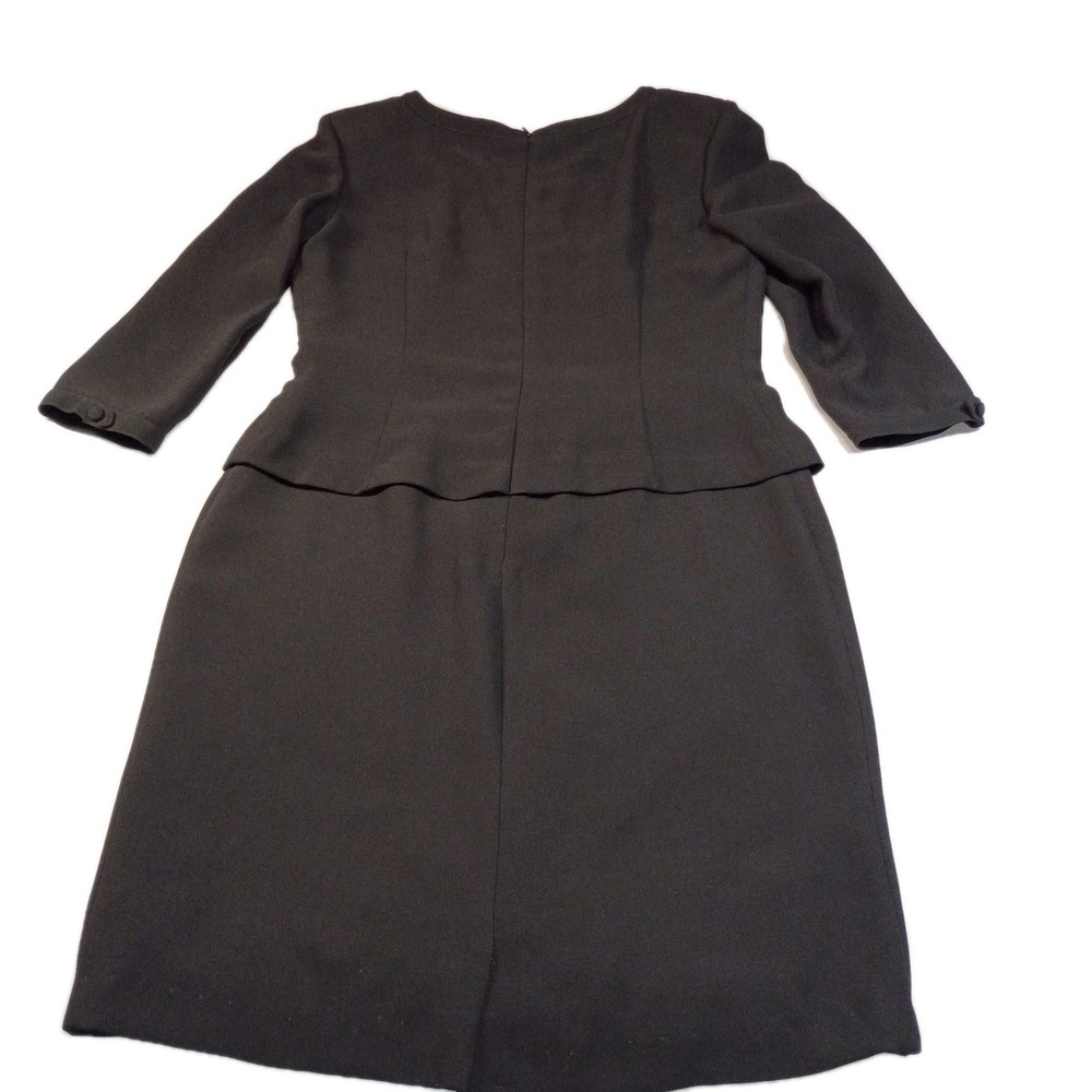 Maggy London Sheath Dress Knee Length Womens 6 Black Lined Office Chic Cocktail - Picture 14 of 16